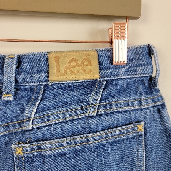 Lee 4 Vintage High Rise Stone Wash Tapered Leg Relaxed Fit Mom Jeans - Picture 10 of 15